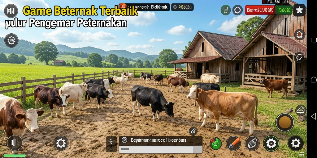 Tampilan antarmuka FUJI66 yang menarik dan fungsional untuk game Beternak.