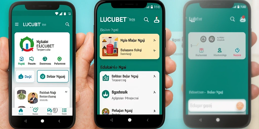 Tampilan antarmuka LUCUBET yang menarik dan user-friendly.