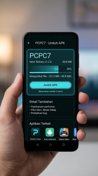 Tampilan halaman APK pcpc7